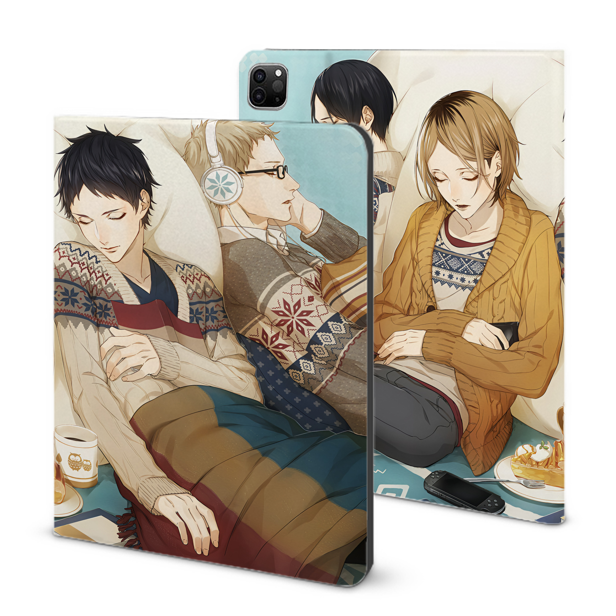 （画像用） ハイキュー!! Haikyu!! IPad ケース ブック型 PUレザー TPU 耐衝撃 軽量 薄型 ペン収納なし 全面保護 IPad 各モデル対応